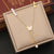 Fashion Heart Stainless Steel Electroplating Necklaces