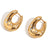 Fashion Circle Geometric Stainless Steel Electroplating Earrings