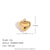 Fashion Irregular Heart Stainless Steel 18K Gold Plated Jewelry Making