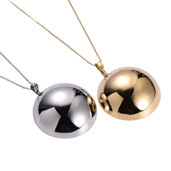 Women Korean Geometric Metal Doll Stainless Steel Pendants