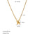 IG Style Chain Geometric Stainless Steel Electroplating Necklaces