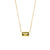 Fashion Quadrilateral Geometric Stainless Steel 18K Gold Plated Necklaces