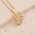 Retro Vintage Heart Copper Zircon Inlay Pendants