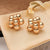 Irregular Geometric Copper Electroplating Stud Earrings