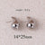 Fashion Droplet Copper Electroplating Stud Earrings