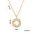 Niche Round Titanium Steel 18K Gold Plated Necklaces