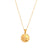 Fashion Round Geometric Stainless Steel 18K Gold Plated Necklaces