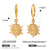 IG Style Six-Pointed Star Stainless Steel Electroplating Earrings