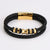 Men Geometric Leather Bangles