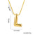 Moderate Luxury Letter Text Number Titanium Steel 18K Gold Plated Necklaces