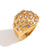 Peach Heart Fashion Heart Stainless Steel 18K Gold Plated Rings