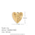 Fashion Irregular Heart Stainless Steel 18K Gold Plated Jewelry Making