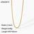 IG Style Chain Geometric Stainless Steel 18K Gold Plated Necklaces