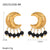 Snake Animal Chinese Zodiac Stainless Steel Electroplating Earrings