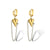 Tassel Geometric Titanium Steel Drop Earrings