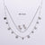 Minimalist Plant Star Sun Moon Stainless Steel Diamond Inlay Jewelry Sets