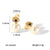 IG Style Pearl Bowknot Heart Geometric Stainless Steel Electroplating Earrings