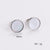 Minimalist Round Stainless Steel Electroplating Stud Earrings