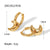 IG Style Moon Geometric Stainless Steel 18K Gold Plated Earrings