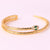 Minimalist Snake Snake Zircon Electroplating Bangles