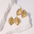 Cute Bowknot Bowknot Stainless Steel Electroplating Stud Earrings