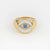 IG Style Women Diamond Metal Candy Eye Oil Dripping Rings