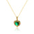 Moderate Luxury Heart Droplet Zircon Electroplating Necklaces