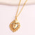 Fashion Women Heart Copper Electroplating Necklaces