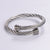 Expressive Stripe Circle Round Stainless Steel Electroplating Bangles