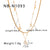 IG Style Butterfly Geometric Stainless Steel Electroplating Necklaces