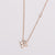 Fashion Fan-Shape Flower Stainless Steel Electroplating Necklaces