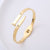 IG Style Conical Stainless Steel Electroplating Bangles