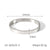 IG Style Roman Numerals Stainless Steel Electroplating Bangles