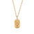 Fashion Geometric Stainless Steel 18K Gold Plated Necklaces