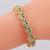 Vintage Retro Women Diamond Smile Zircon Bangles