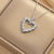 Moderate Luxury Heart Titanium Steel Diamond Inlay Necklaces