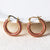 IG Style Round Geometric Copper Earrings