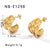 IG Style Asymmetrical Geometric Stainless Steel Electroplating Earrings