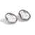 Fashion Stripe Round Geometric Stainless Steel Electroplating Earrings