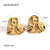 IG Style Heart Stainless Steel 18K Gold Plated Earrings