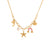 Fashion Starfish Stainless Steel Electroplating Necklaces