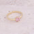 Women Fashion Flower Heart Copper Electroplating Rings