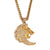 Fashion Zodiac Sign Animal Chinese Zodiac Stainless Steel Electroplating Necklaces