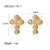 IG Style Round Geometric Stainless Steel 18K Gold Plated Earrings