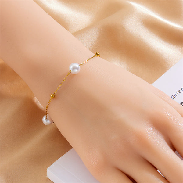 Women Fashion Chain Stainless Steel Electroplating Bracelets