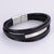 Unisex Minimalist Metal Leather Bangles