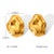 IG Style Irregular Pleated Conical Droplet Wave Geometric Leaf Flower Stainless Steel Electroplating Earrings