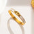 Korean Titanium Steel 18K Gold Plated Bangles