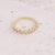 Women Fashion Little Daisy Heart Copper Electroplating Rings