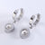 Versatile Circle Stainless Steel Electroplating Stud Earrings